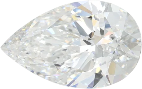 2.33 Carat D VVS1 Pear Lab Diamond