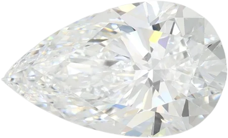 2.4 Carat D VVS1 Pear Lab Diamond