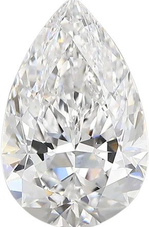 2.86 Carat D vvs2 Pear Lab Diamond