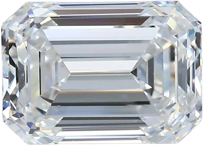 3.01 Carat F VS2 Emerald Natural Diamond