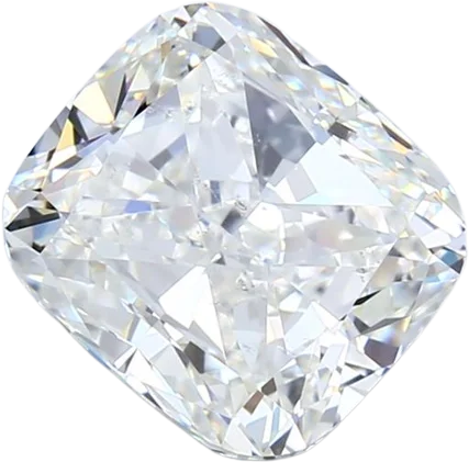 3.68 Carat H SI1 Elongated Cushion Natural Diamond