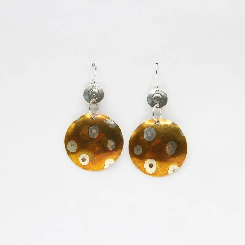 Dotted Disc Earring