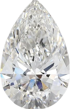 4.02 Carat F vvs2 Pear Lab Diamond