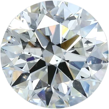 4.04 Carat H SI2 Round Natural Diamond