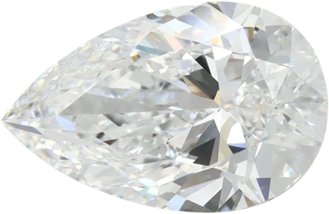 4.08 Carat D VVS2 Pear Lab Diamond