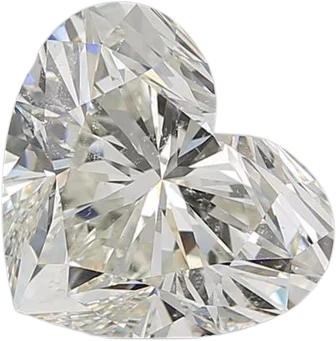 5.43 Carat K SI2 Heart Natural Diamond