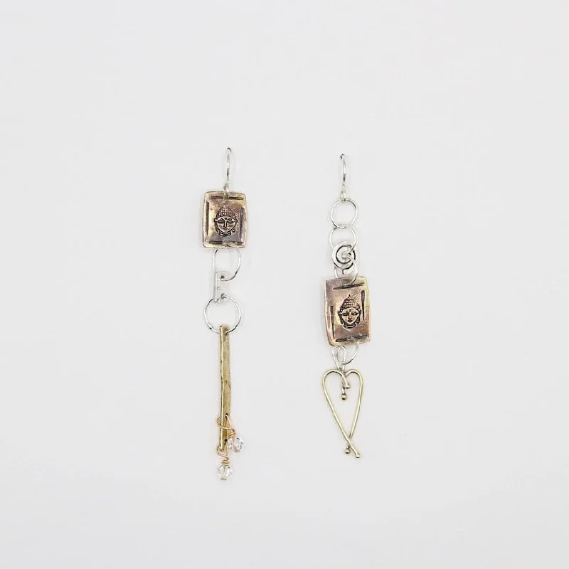 Dangle Buddha Earrings