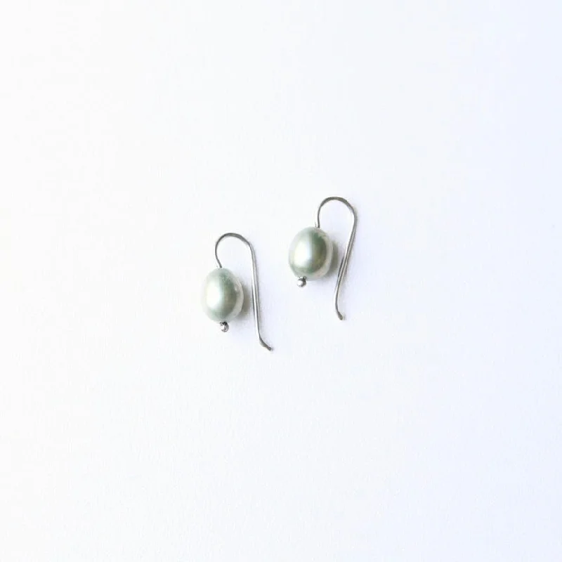 Sage Green Freshwater Pearl Earring