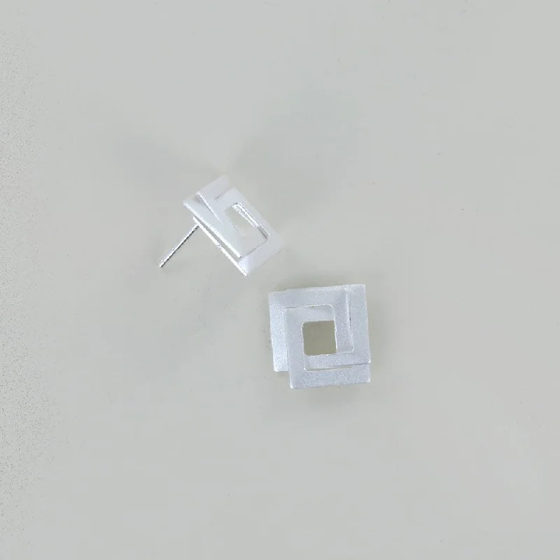 Infinity Square Post Earring