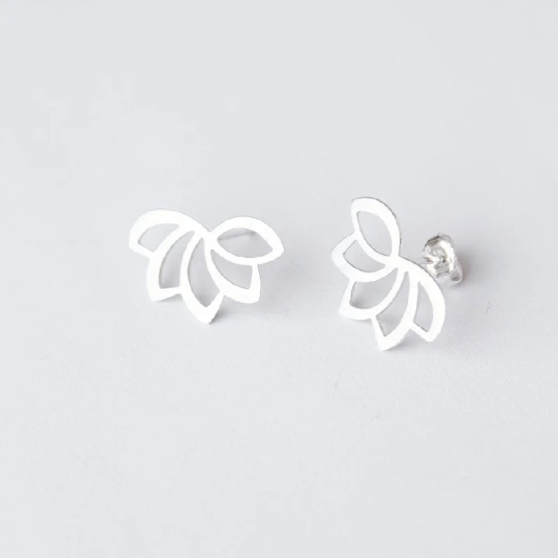 Lotus Post Earrings